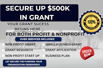 do grant research write grant proposals and support 501c3 nonprofit startups