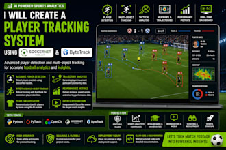 create a player tracking system using soccernet toolkit and bytetrack