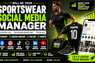 be your sport wear social media marketing  for clothing brands and active wears