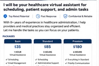 be your healthcare virtual assistant for scheduling, patient support, and admin