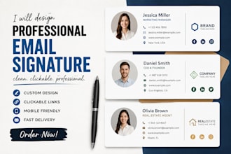 design a professional email signatures for your gmail