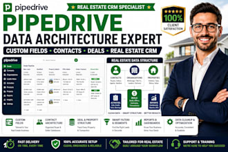 build pipedrive custom fields and data architecture for real estate CRM