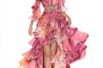 draw a fashion illustration or sketch