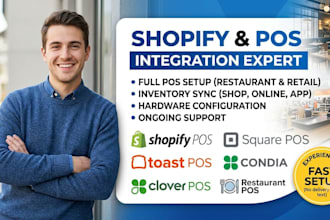 setup shopify pos clover pos restaurant pos inventory sync