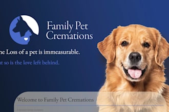 design wix pet cremation website pet funeral website vet referral website
