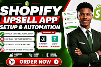 increase your shopify aov upsell and cross sell funnel with aftersell zipify