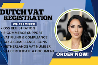 do dutch vat registration, vat return, vat oss, bookkeeping and tax filing