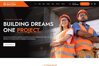 build wix construction website handyman hvac website furnance repair website
