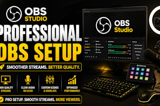 configure obs studio for professional live streaming