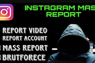 report instagram mass bot, takedown harassing copyright, ig mass report banning