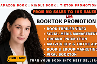 viral booktok tiktok promotion ebook promotion amazon kdp ads booktok video