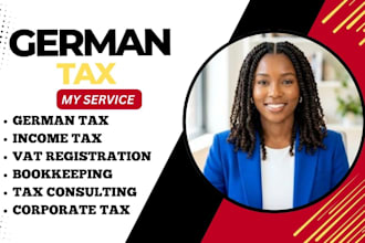 do your german tax return, vat, income tax, corporate tax and bookkeeping