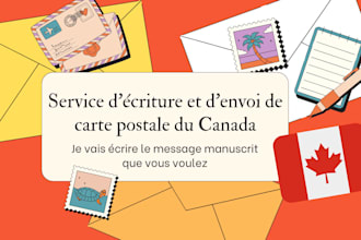 send you a handwritten postal card from canada