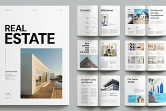 design luxury property brochure for real estate developers and investors