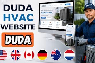design a duda hvac website for hvac contractors hvac website for your business