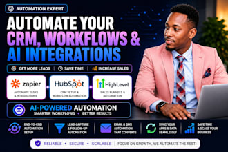 automate your business with ai, zapier, crm workflows