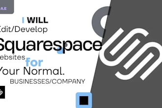 develop or edit a squarespace website for your business