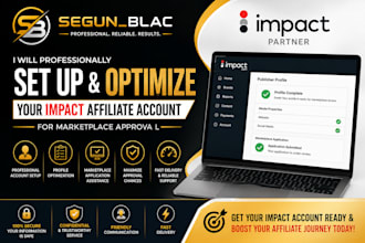 set up and optimize your impact affiliate account for marketplace approval
