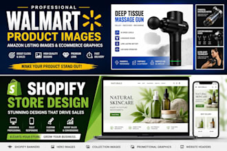 design shopify banner, walmart product images