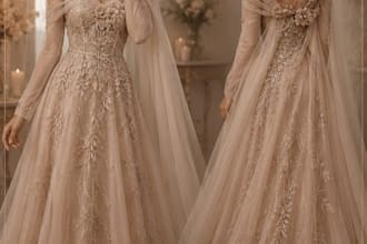 design luxury evening, bridal and modest dresses