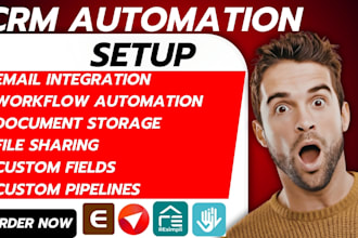setup automation crm eway espocrm teamgate resimpli highrise clickup suite nocrm