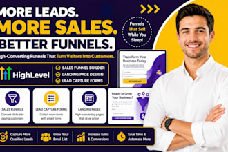 gohighlevel sales funnel landing page builder lead capture opt in form design
