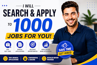 search and apply for 1000 jobs for you