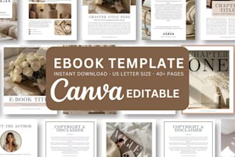 design canva ebook design editable social media template and lead magnet