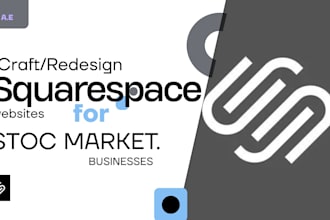 craft or redesign squarespace stock market website for you