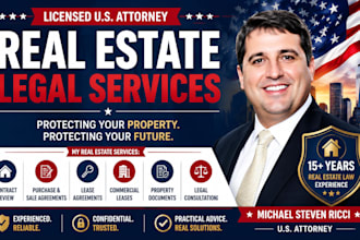 provide US real estate legal consultation and contract review