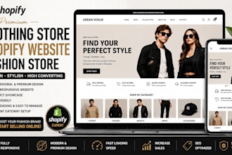 design shopify clothing website, clothing shopify store, clothing brand website