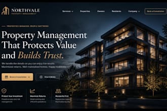 build squarespace property management website vacation rental realtor website