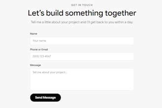 build you a personalized website for your buisness