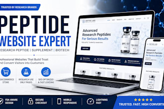 build a fda compliant peptide website on woocommerce