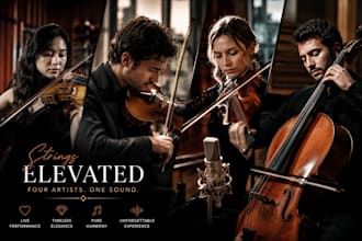record string quartet, real orchestra, no score needed