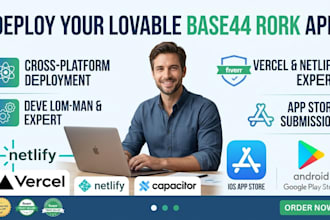 deploy lovable base44 rork mvp app vercel ios android app store capacitor volset