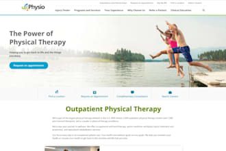 design wix physical therapy rehab website orthopedic physiotherapy website