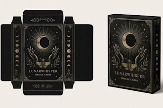 design card game packaging card game box tuck box  rigid box with dieline