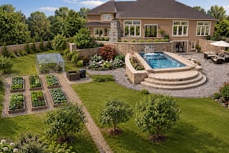 create landscape design, garden plans, master plans and 3d landscape rendering