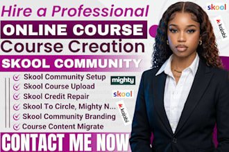 skool community setup skool community circle ghl kajabi online course creation