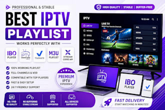 setup best playlists for firesticks and ibo player
