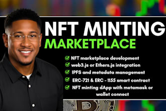 build secure nft minting website and nft marketplace with smart contract