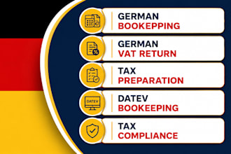 provide german bookkeeping, vat return, and tax preparation services