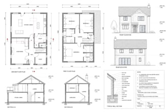 create UK planning permission and building regulation drawings