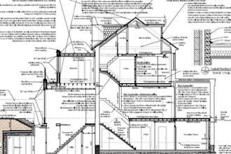 draw structural drawings and civil calculations for UK building regulations