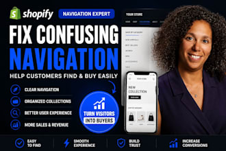 optimize shopify navigation, collections and store user experience