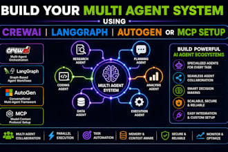 build your multi ai agent system using crewai langgraph autogen or mcp setup