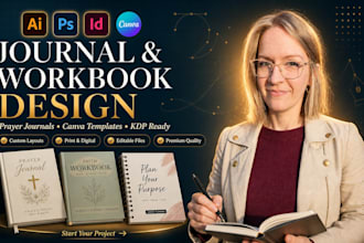 do journal design workbook design prayer journal canva design