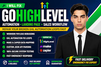 fix gohighlevel automation gohighlevel landing page gohighlevel sales workflow