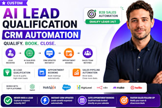 build ai lead qualification system CRM automation workflows for b2b sales flow